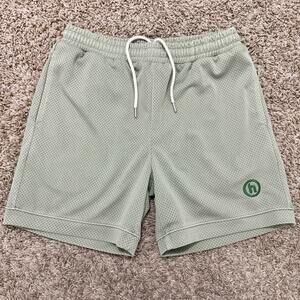 Hidden NY Mesh Athletic Shorts Elastic Drawstring Men’s Size M 6” Inseam Green